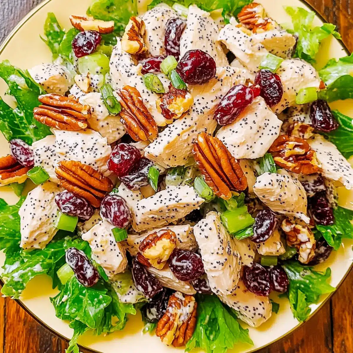 Cranberry Pecan Chicken Salad with Poppy Seed Dressing Bliss 4 Cranberry Pecan Chicken Salad with Poppy Seed Dressing