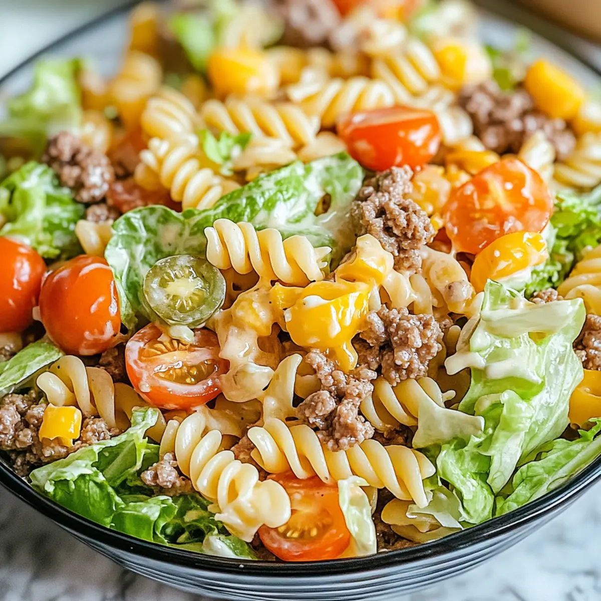 Big Mac Pasta Salad: A Fun Twist on Classic Comfort Food 3 700a7d13 3aea 4644 a5e3 8757b5ccffddbr z89vsd