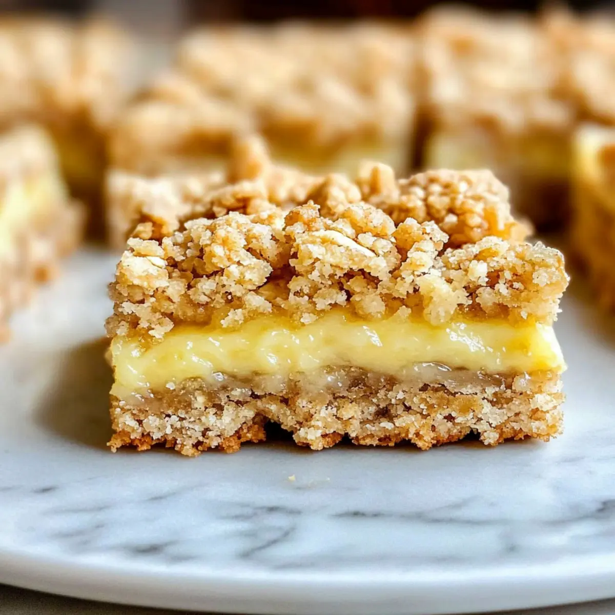 Lemon Oatmeal Crumble Bars