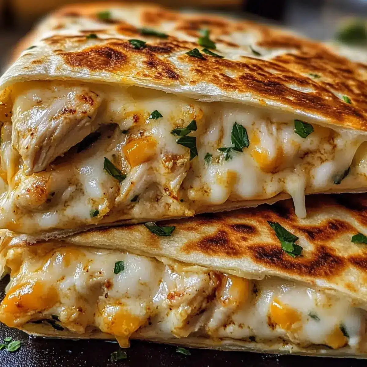 Garlic Chicken Wraps