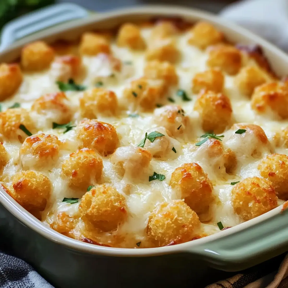 Comforting Chicken Alfredo Tater Tot Casserole for Cozy Nights 4 Chicken Alfredo Tater Tot Casserole