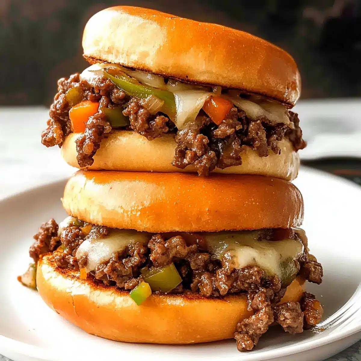 Cheesesteak Sloppy Joes