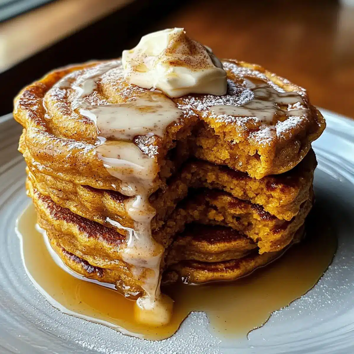 Delicious Pumpkin Cinnamon Roll Pancakes to Brighten Your Morning 4 Pumpkin Cinnamon Roll Pancakes