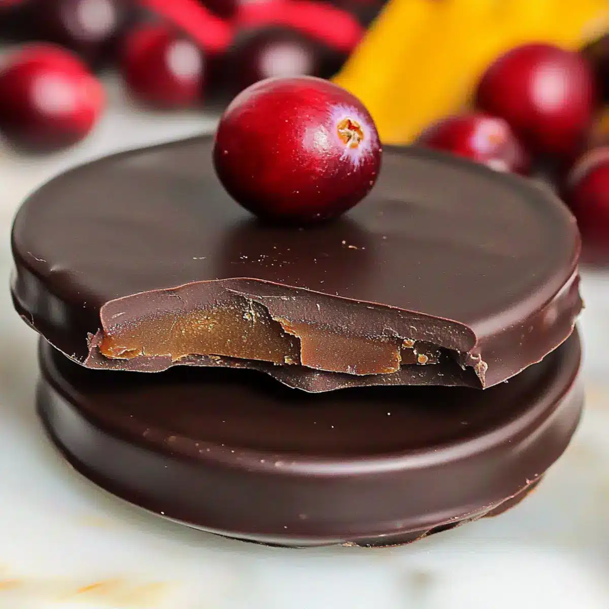 Chocolate Covered Cranberry Sauce Bites to Wow Your Guests 4 Chocolate Covered Cranberry Sauce