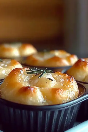 Rosemary Garlic Focaccia Muffins