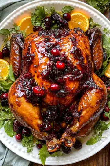 Cranberry Maple Roast Chicken