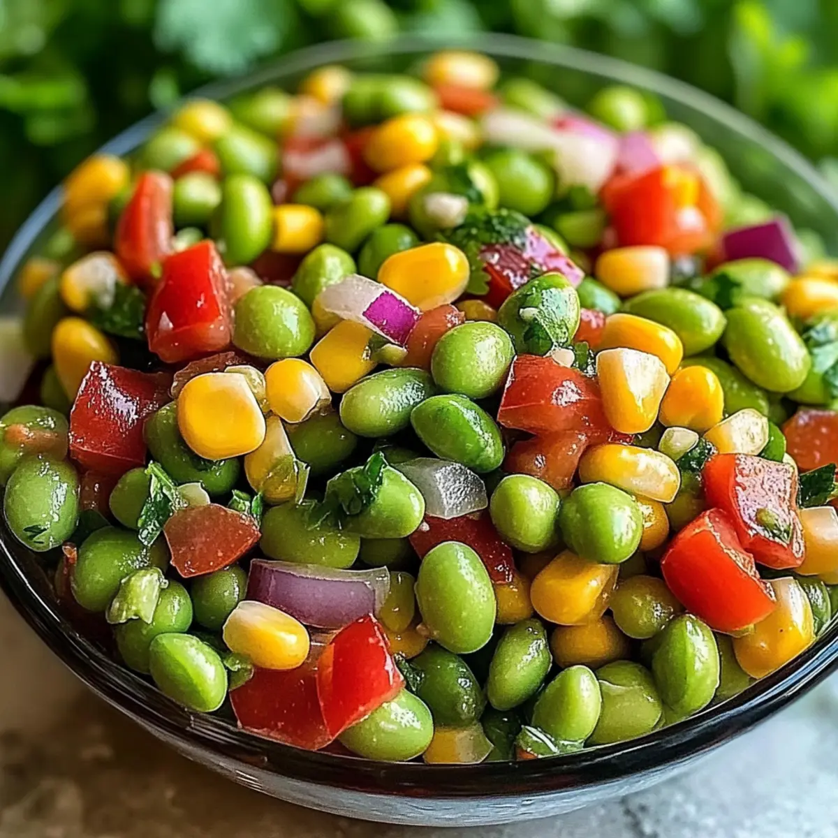 Delicious Edamame Salad with Cilantro Lime Dressing Bliss 4 Edamame Salad with Cilantro Lime Dressing