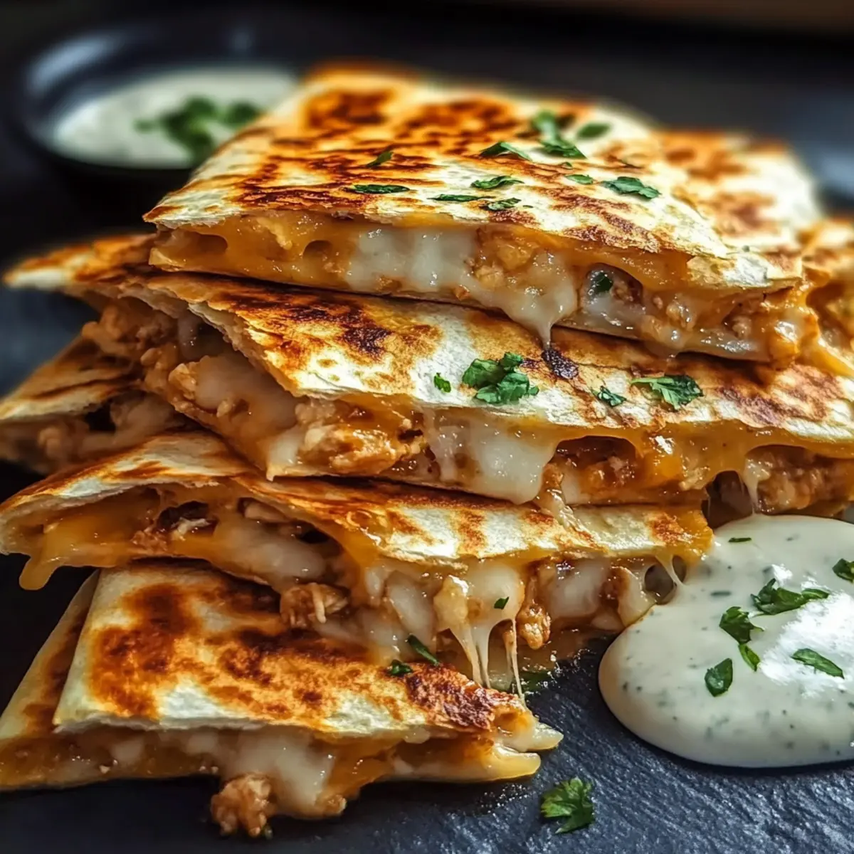 Cheesy Hot Honey Chicken Quesadillas with Jalapeño Cream Magic 2 03810fbc ccae 4c57 84f4 a131ff89d683bl svfgil