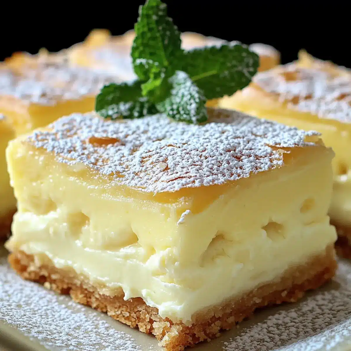 Vanilla Custard Cream Squares