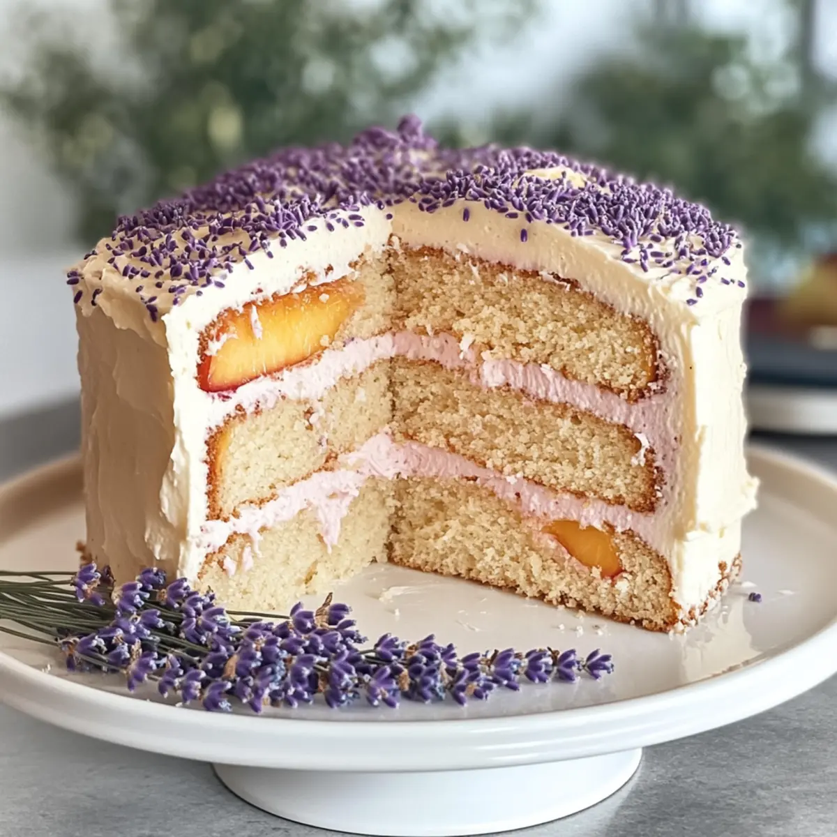 Lavender Peach Cake: A Summer Delight to Savor 4 Lavender Peach Cake