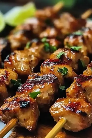 Grilled Thai Coconut Chicken Skewers