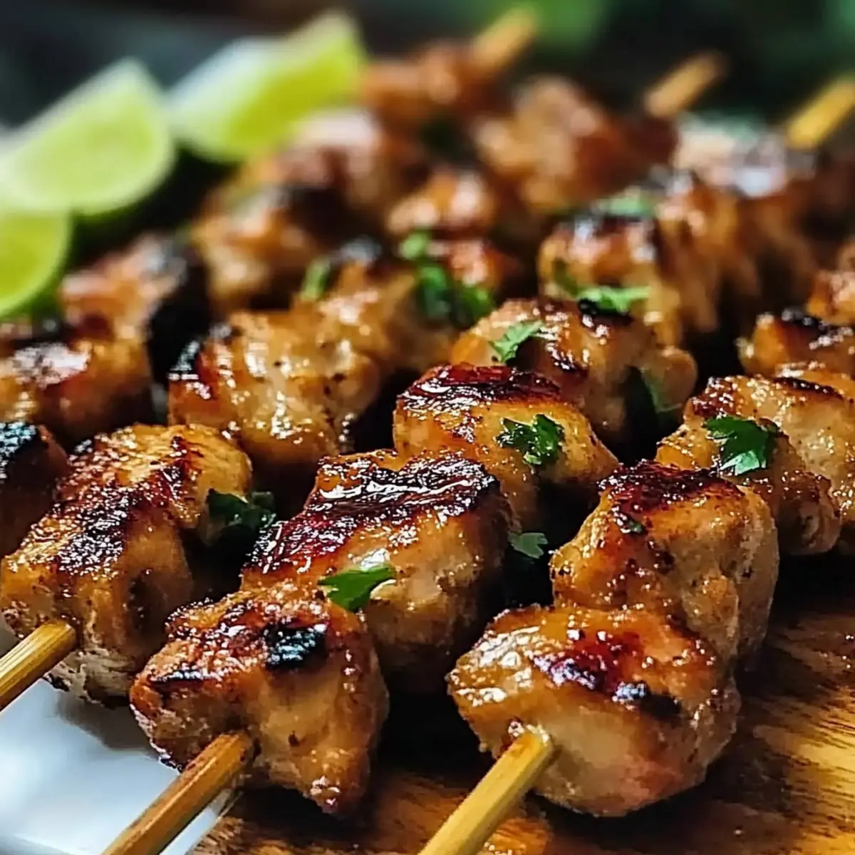 Grilled Thai Coconut Chicken Skewers