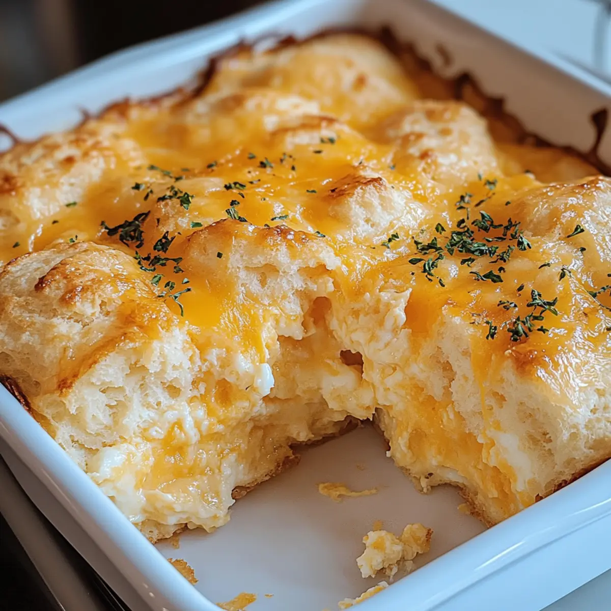 Cheddar Bay Biscuit Egg Breakfast Casserole