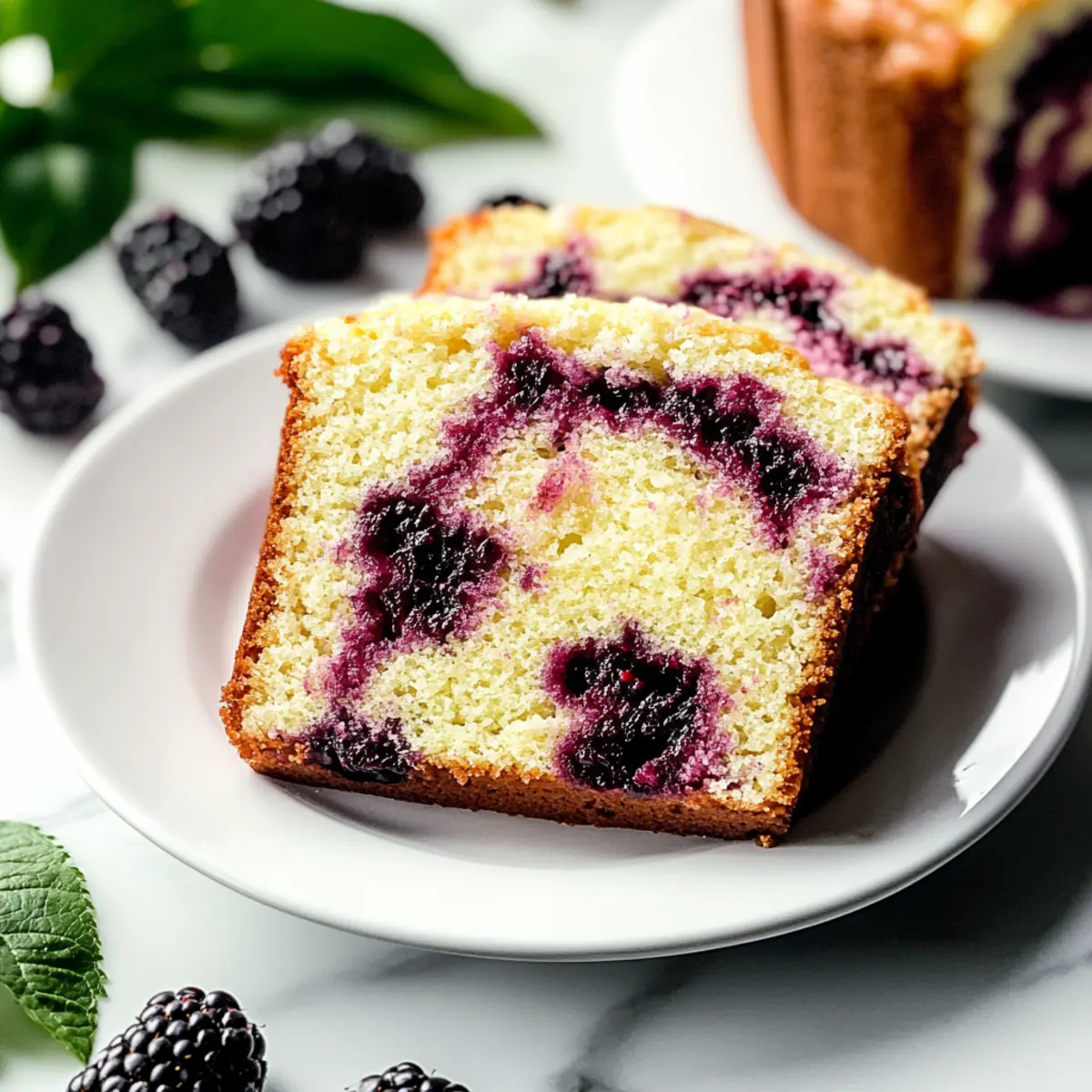Blackberry Pound Cake