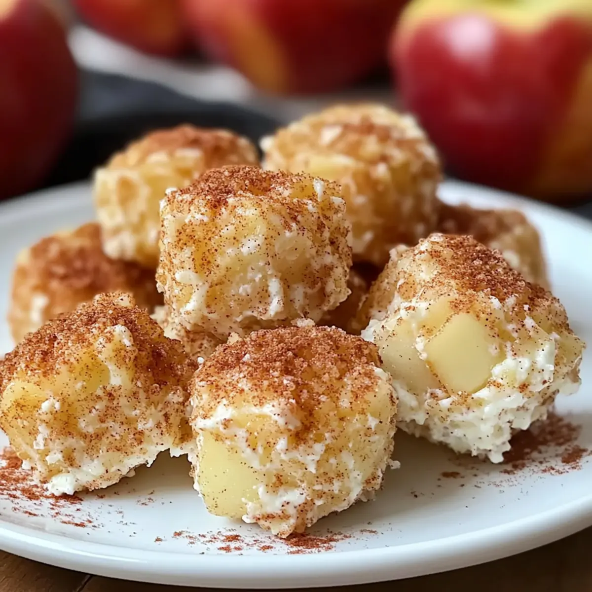 Cinnamon Apple Cottage Cheese Bites