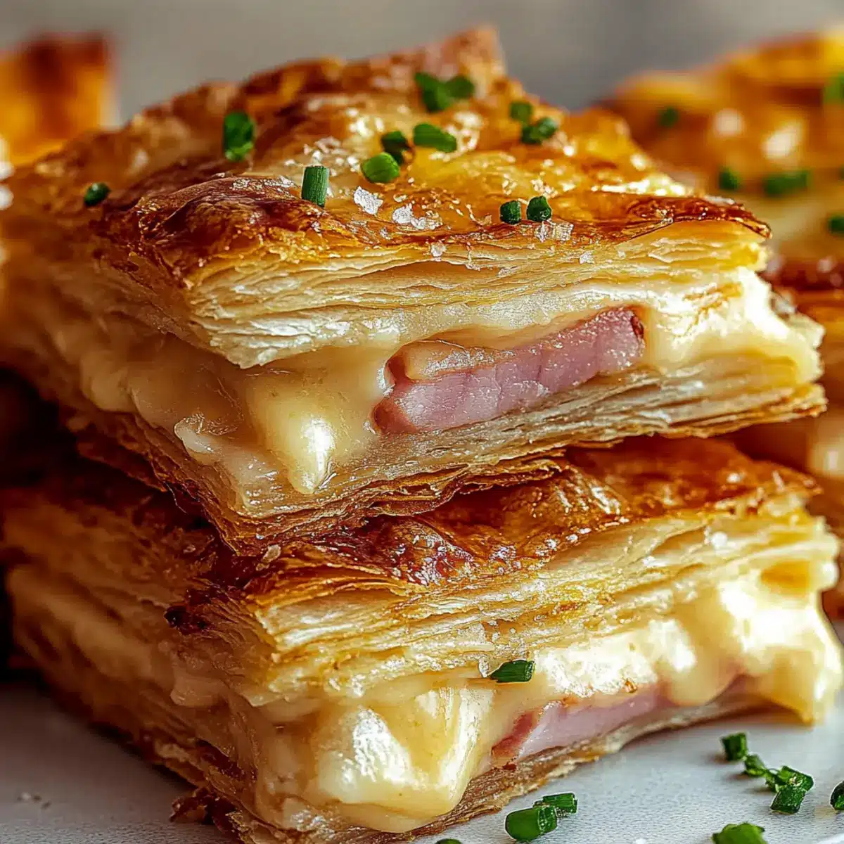 Crispy Ham & Cheese Puff Pastry Stacks That Wow Every Bite 4 Crispy Ham & Cheese Puff Pastry Stacks