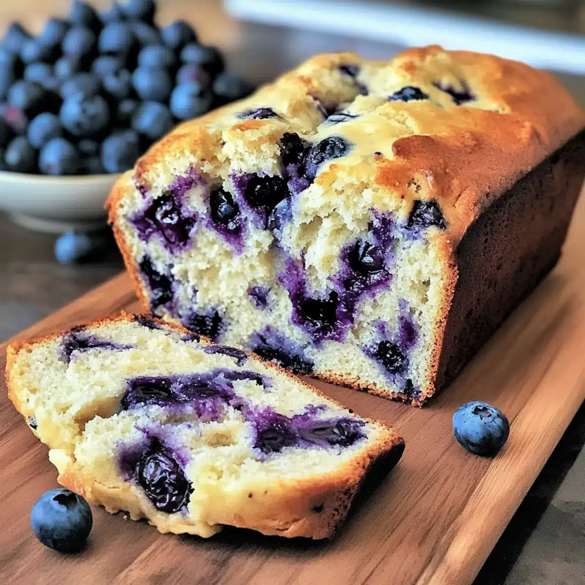 Blueberry Cream Cheese Bread
