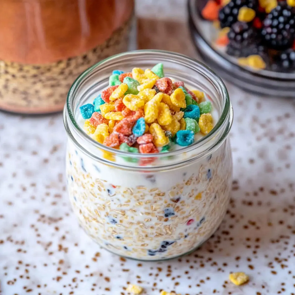 Cereal Milk Overnight Oats