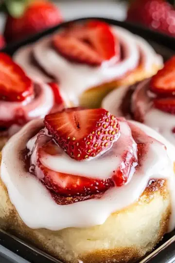 Strawberry Cheesecake Cinnabon Rolls