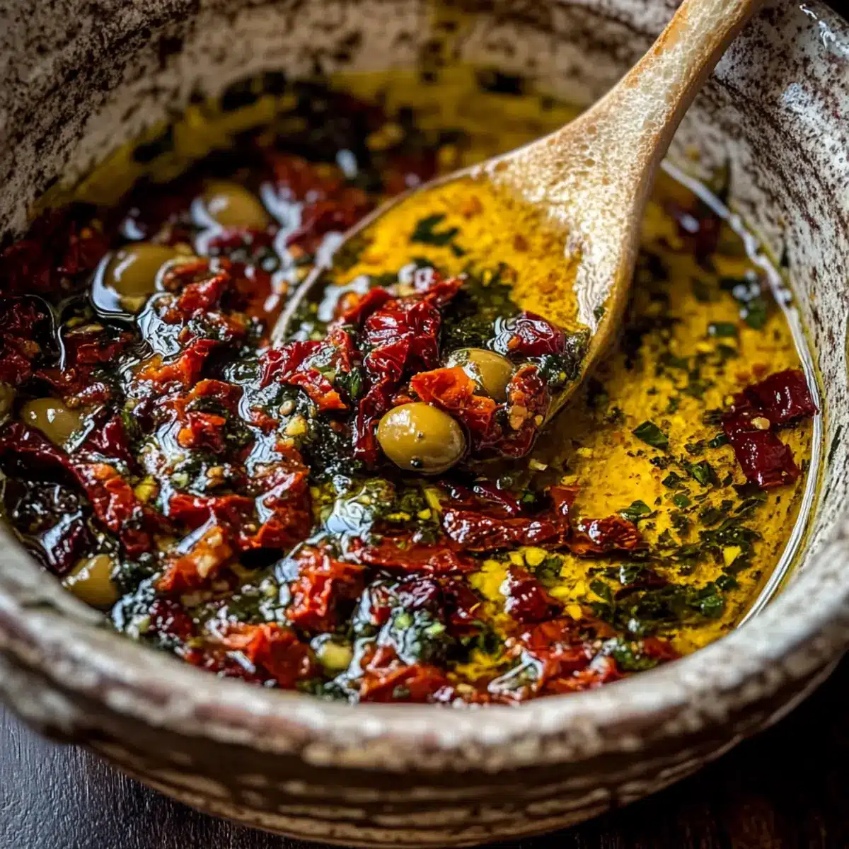 Sun-dried Tomato Olive Oil Bread Dip