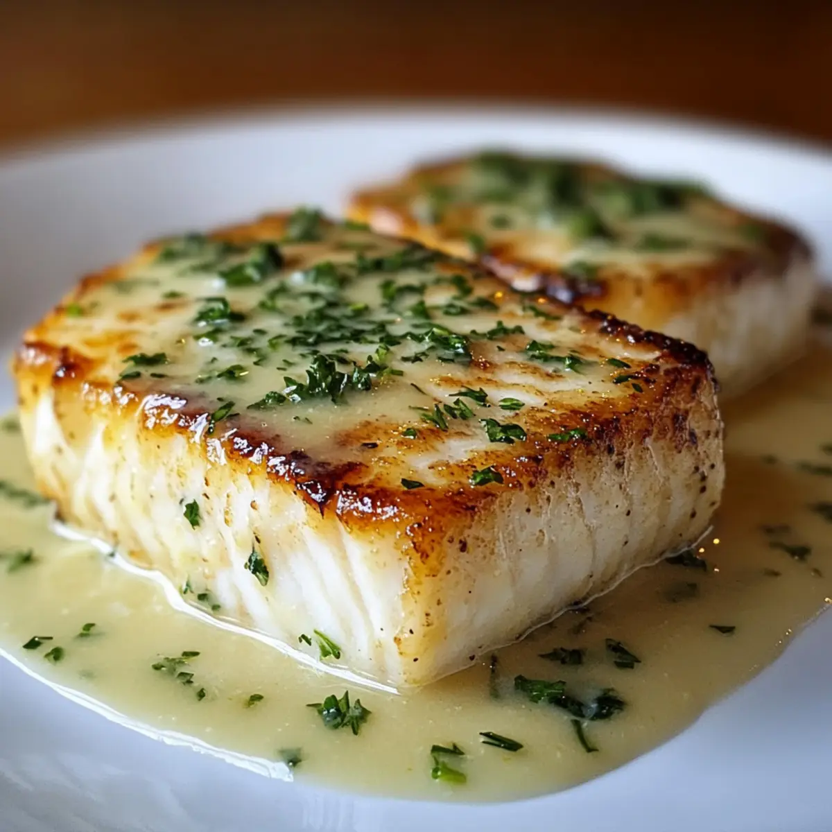 Breathtaking Halibut with Lemon Beurre Blanc