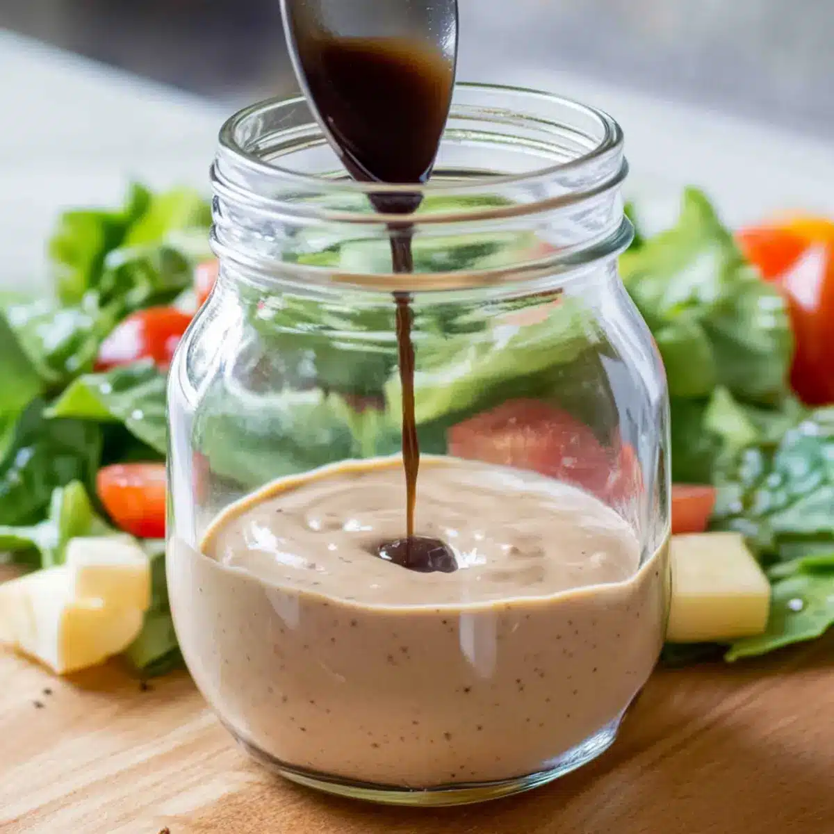 Creamy Balsamic Greek Yogurt Dressing