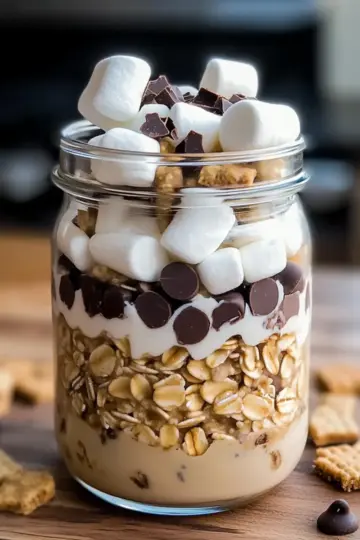 Decadent S’mores Overnight Oats