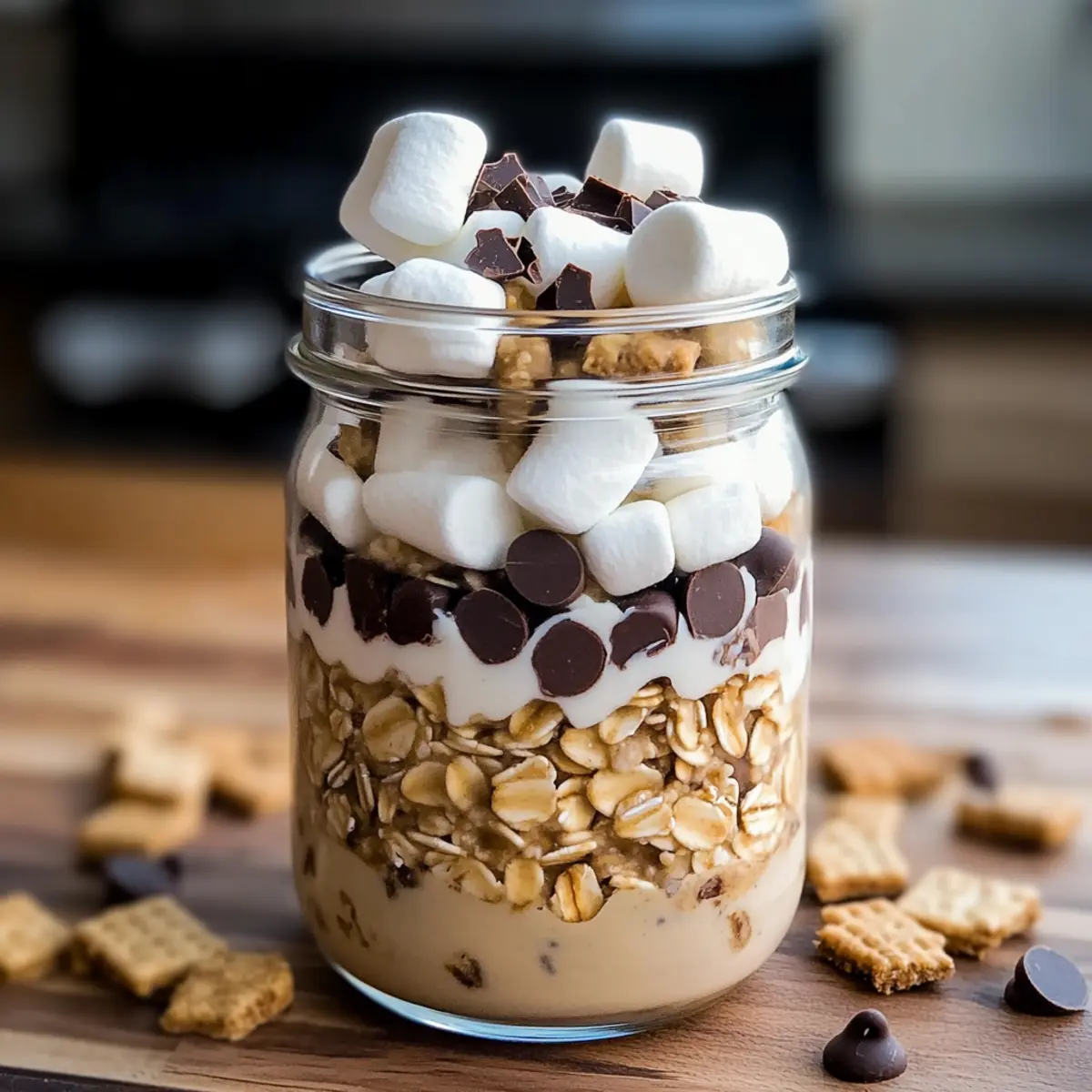 Decadent S’mores Overnight Oats