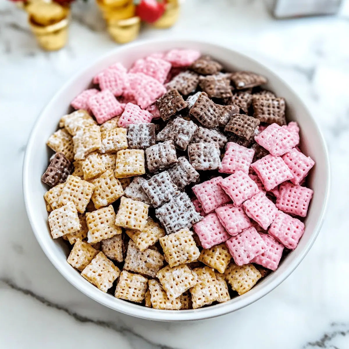 Neapolitan Puppy Chow: Irresistibly Crunchy Three-Way Treat 2 ce92b0bf b3c5 4091 8e33
