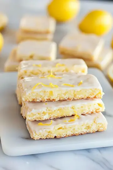 English Lemon Shortbread Strips